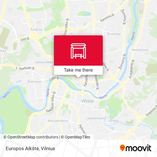 Карта Europos Aikštė