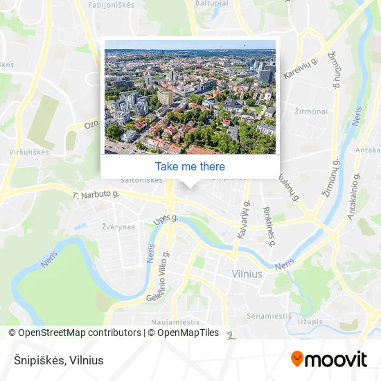 Карта Šnipiškės