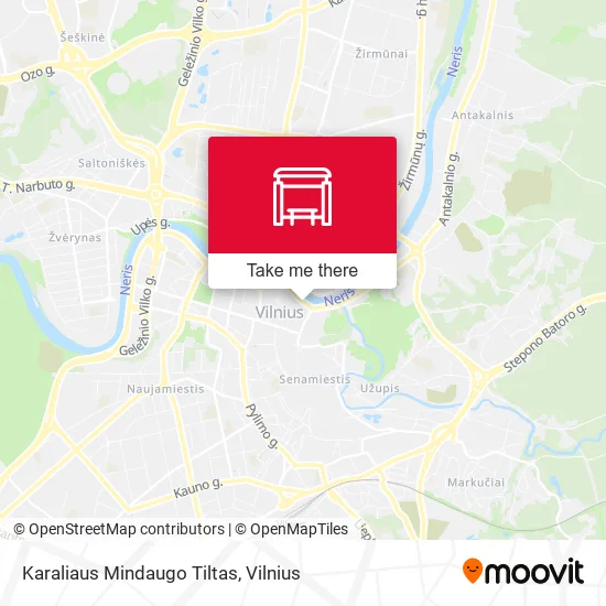 Karaliaus Mindaugo Tiltas map
