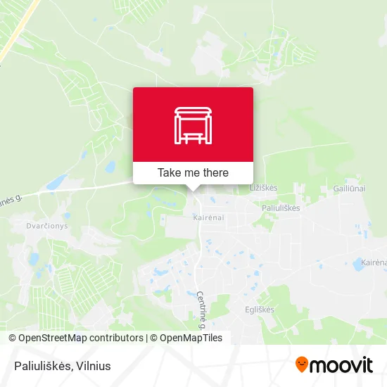 Карта Paliuliškės