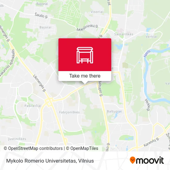 Карта Mykolo Romerio Universitetas