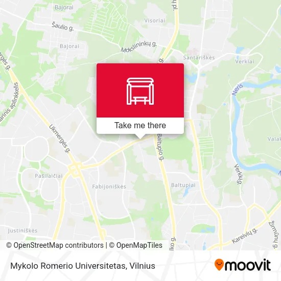 Карта Mykolo Romerio Universitetas