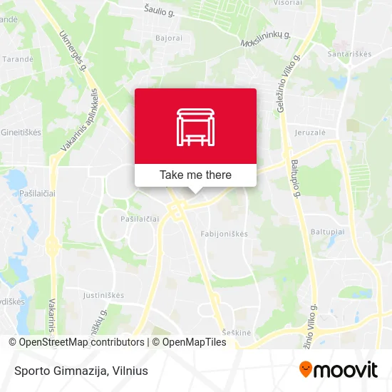 Sporto Gimnazija map