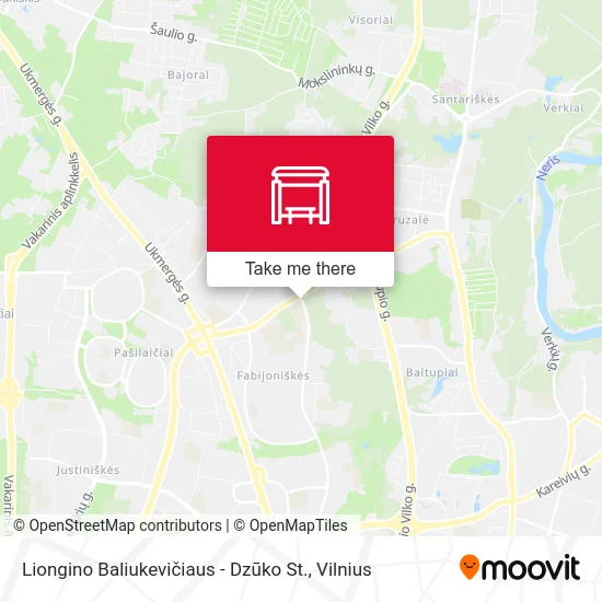 Карта Liongino Baliukevičiaus - Dzūko St.