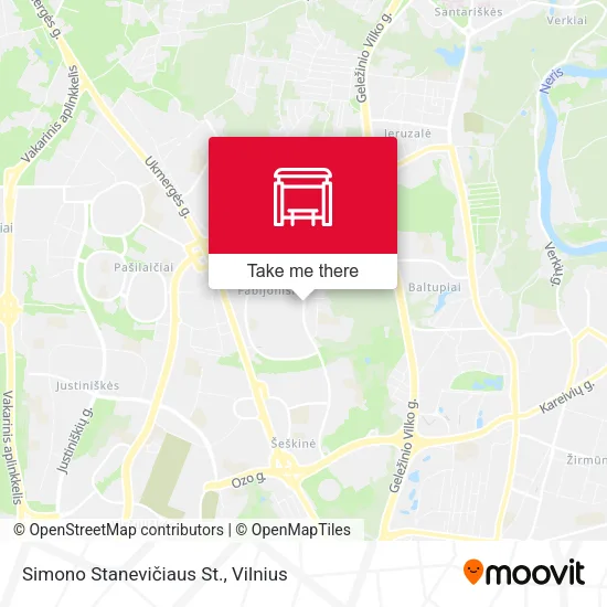 Карта Simono Stanevičiaus St.