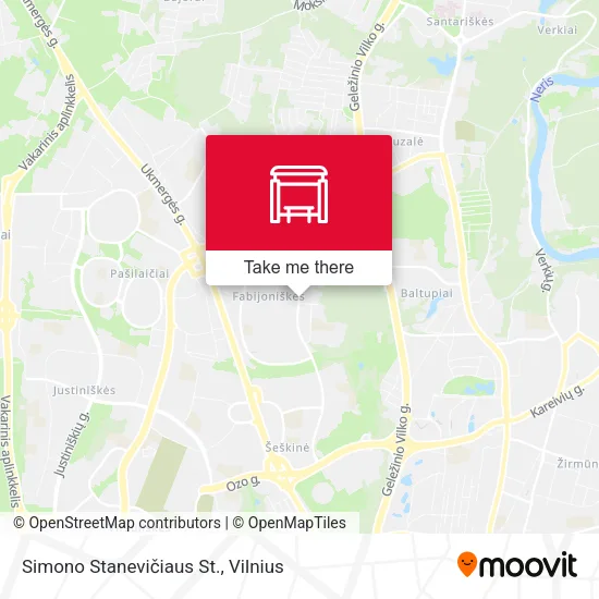 Карта Simono Stanevičiaus St.