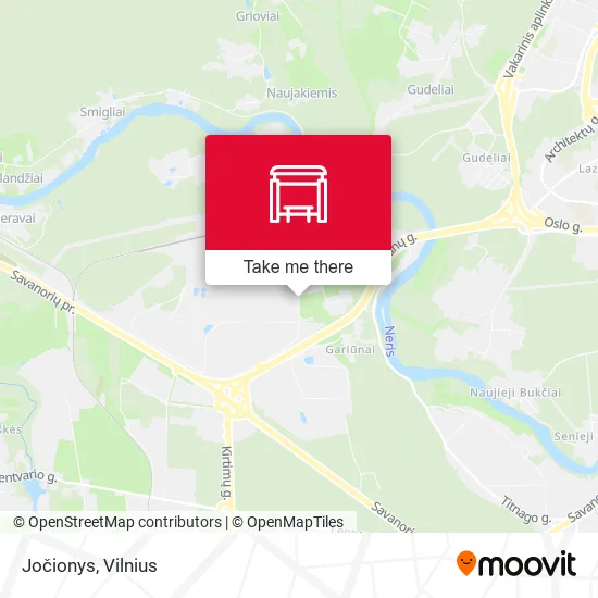 Карта Jočionys