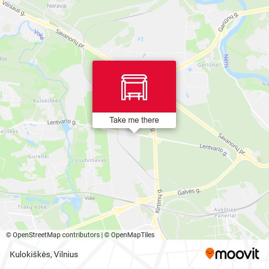 Карта Kulokiškės
