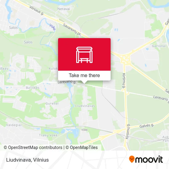 Карта Liudvinava