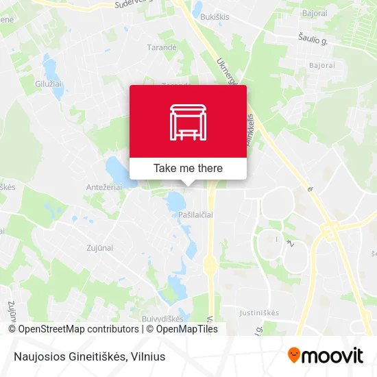 Naujosios Gineitiškės map