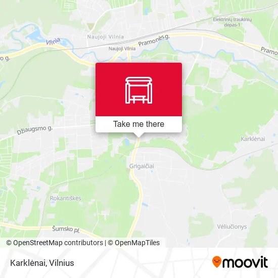 Карта Karklėnai