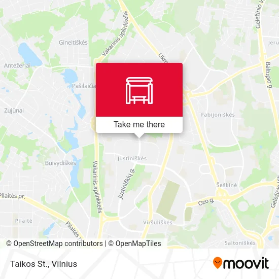 Карта Taikos St.