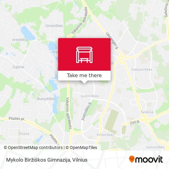 Mykolo Biržiškos Gimnazija map