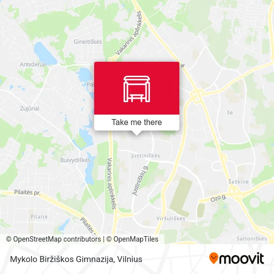 Mykolo Biržiškos Gimnazija map
