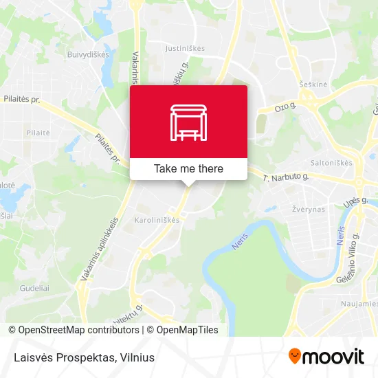 Карта Laisvės Prospektas