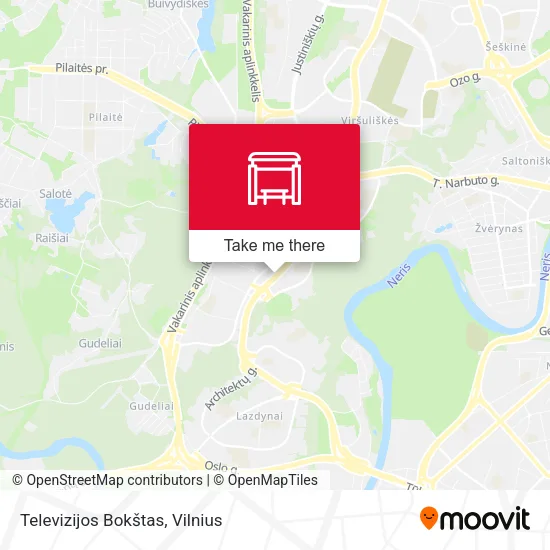 Карта Televizijos Bokštas