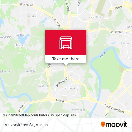 Vaivorykštės St. map