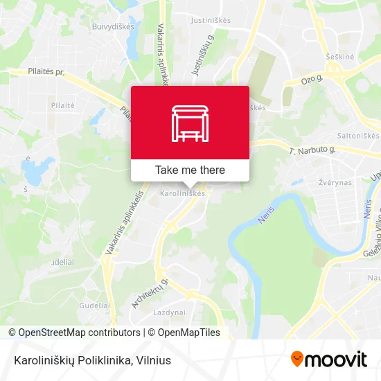 Карта Karoliniškių Poliklinika