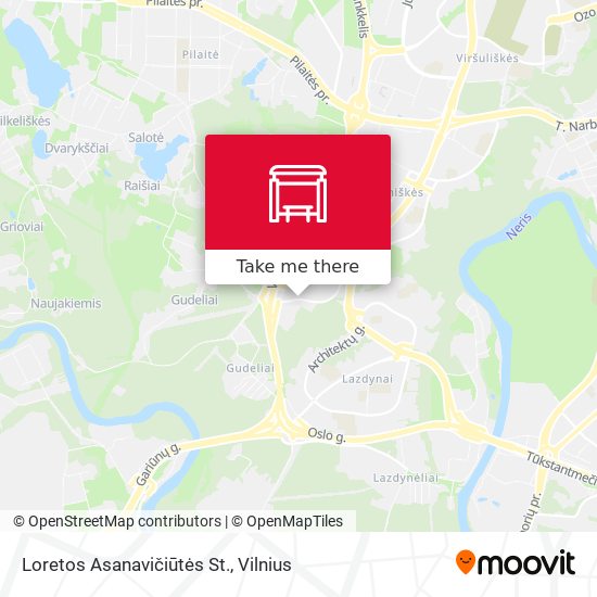 Loretos Asanavičiūtės St. map
