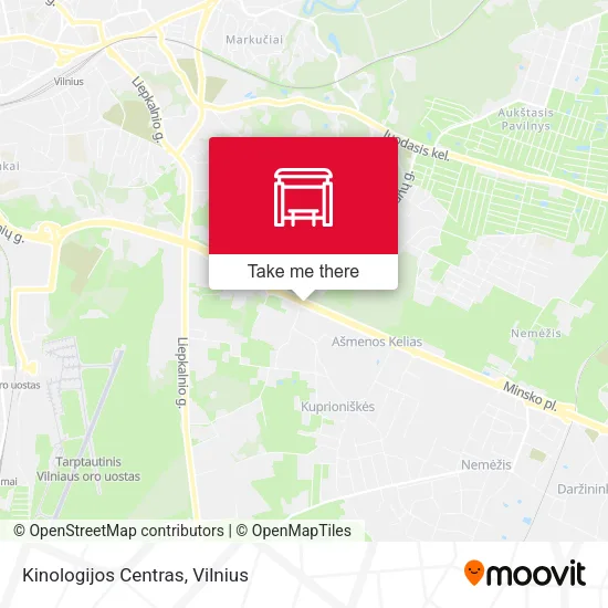 Карта Kinologijos Centras