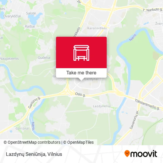 Lazdynų Seniūnija map