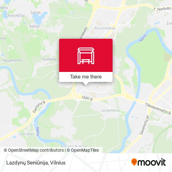 Lazdynų Seniūnija map