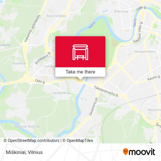 Карта Miškiniai