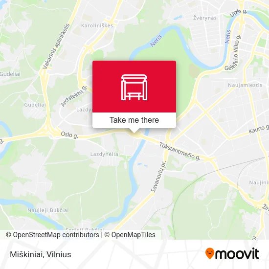 Карта Miškiniai