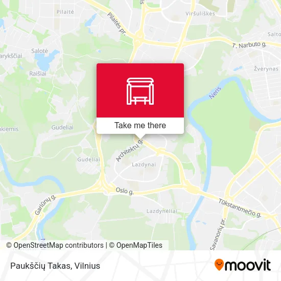 Карта Paukščių Takas