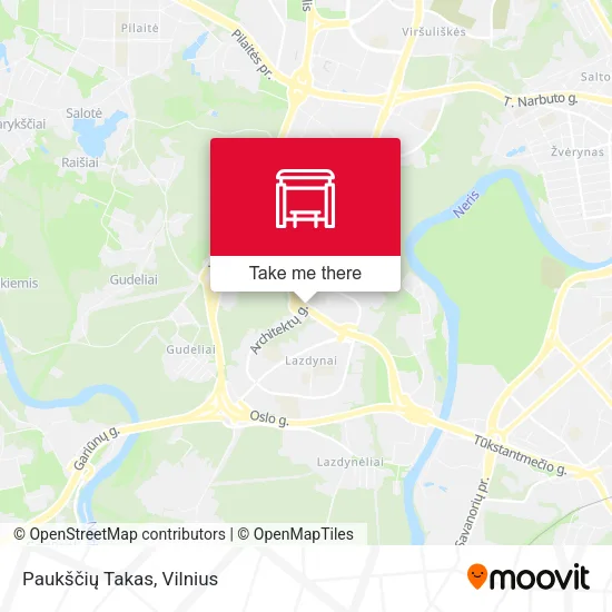 Карта Paukščių Takas