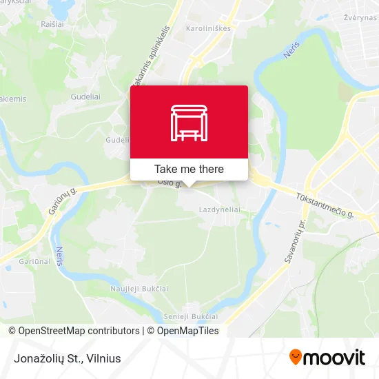 Jonažolių St. map