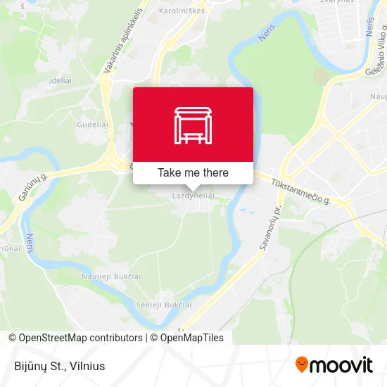 Bijūnų St. map