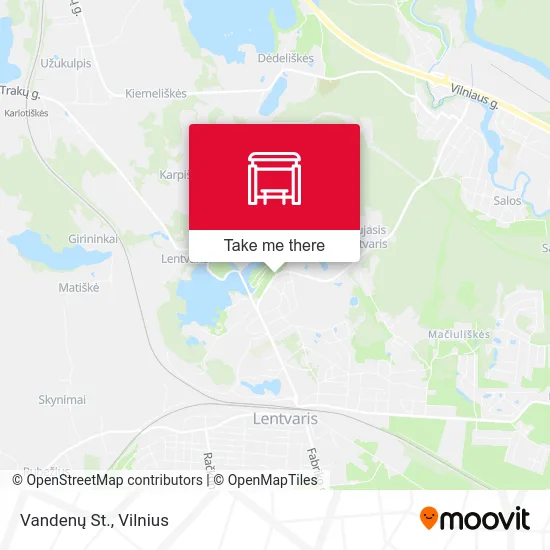 Vandenų St. map