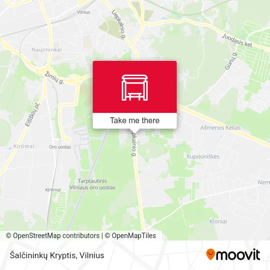 Карта Šalčininkų Kryptis