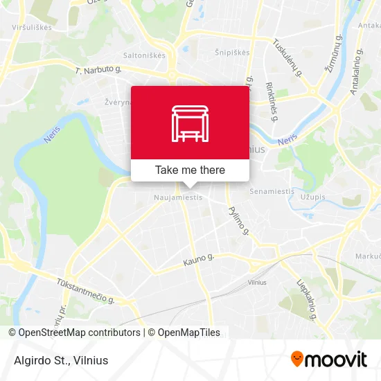 Algirdo St. map