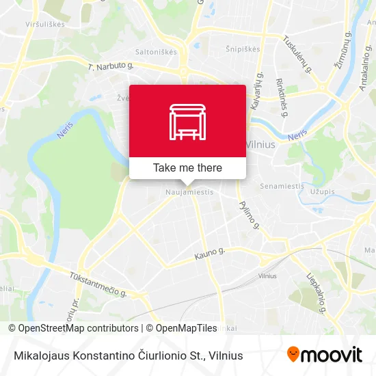 Mikalojaus Konstantino Čiurlionio St. map