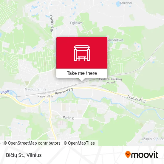 Bičių St. map
