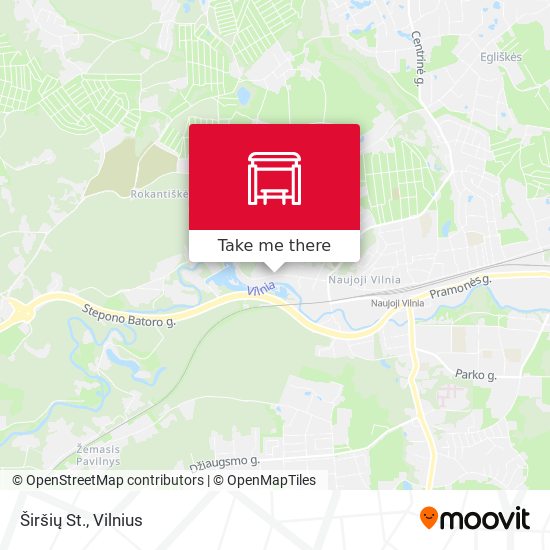 Širšių St. map