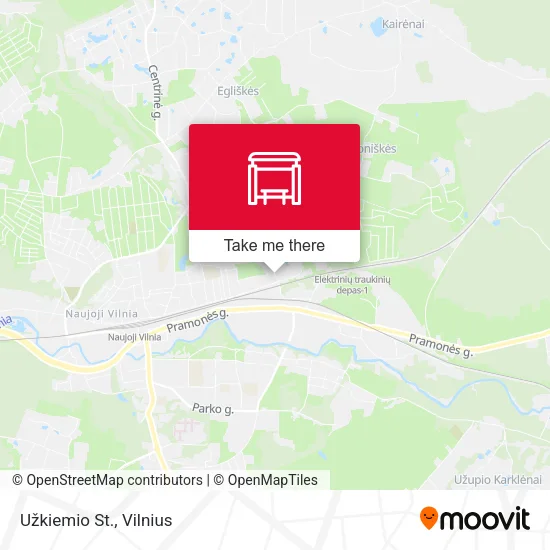 Карта Užkiemio St.