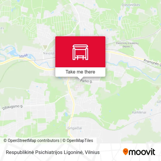 Карта Respublikinė Psichiatrijos Ligoninė