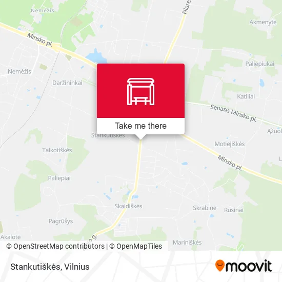 Карта Stankutiškės