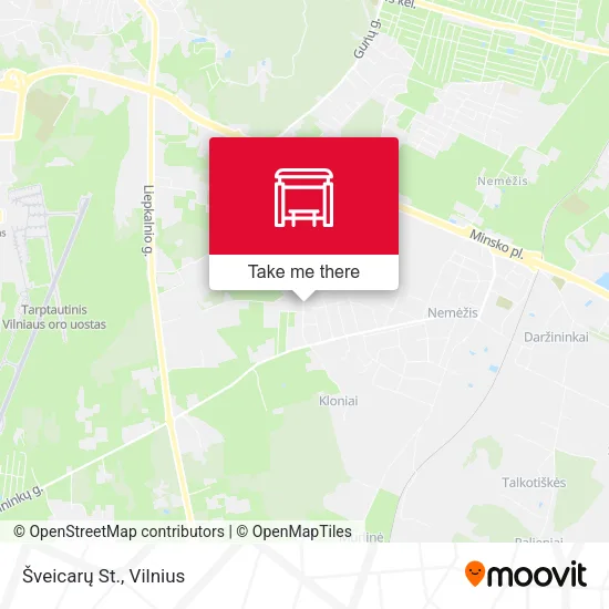 Карта Šveicarų St.