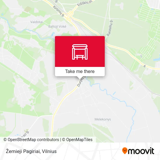 Карта Žemieji Pagiriai