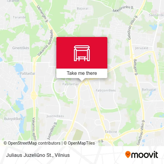 Juliaus Juzeliūno St. map