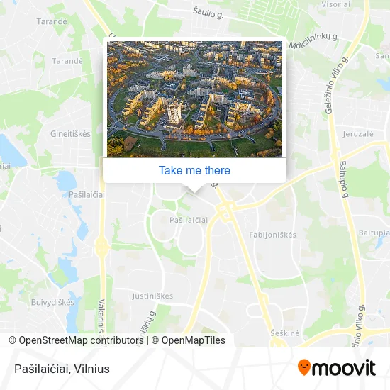 Карта Pašilaičiai