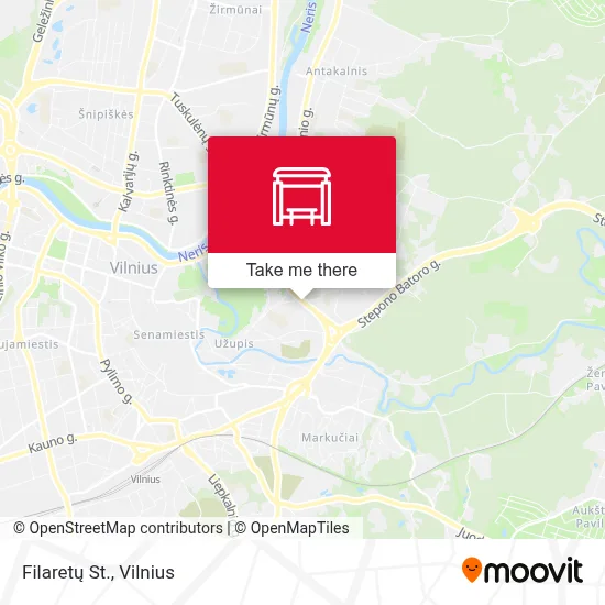 Filaretų St. map