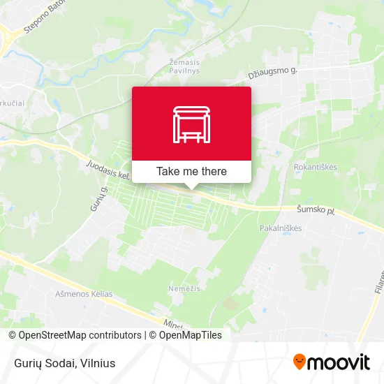 Gurių Sodai map