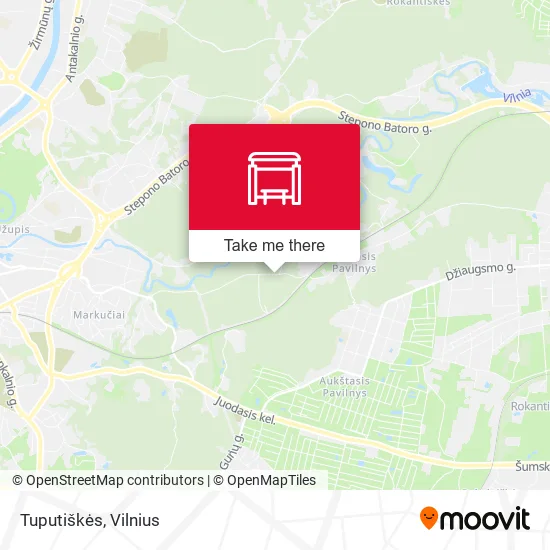 Карта Tuputiškės