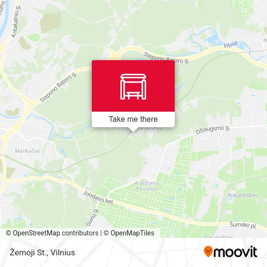 Карта Žemoji St.