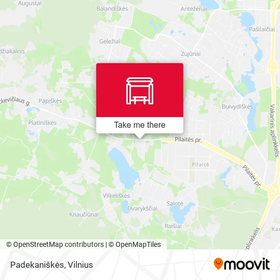 Карта Padekaniškės